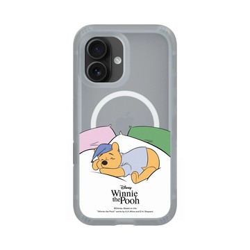 iPhone 16 AirX 流變灰 - 迪士尼-小熊維尼 Disney Winnie The Pooh - 枕頭上的維尼