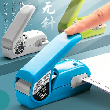 ~日本文具大賞KOKUYO國譽無針訂書機harinacs壓紋無釘訂書器學生免釘安全省力 雙11全館免運