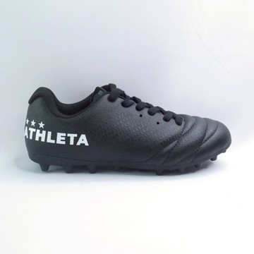 ATHLETA Jr. 10021JBLK 大童 足球釘鞋 合成皮革 戶外 黑【iSport愛運動】