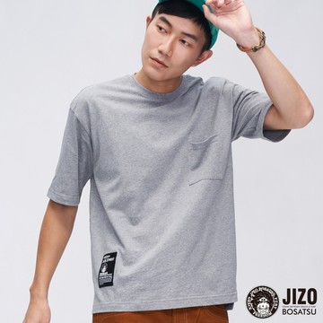 配件包【買1送1↘滿額再折㊙】織標寬版短TEE單件包(灰) - BLUE WAY 地藏小王