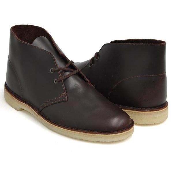 新しい クラークス デザートブーツ レザー シューズ チェスナット ブラウン DESERT BOOT メンズ CLARKS