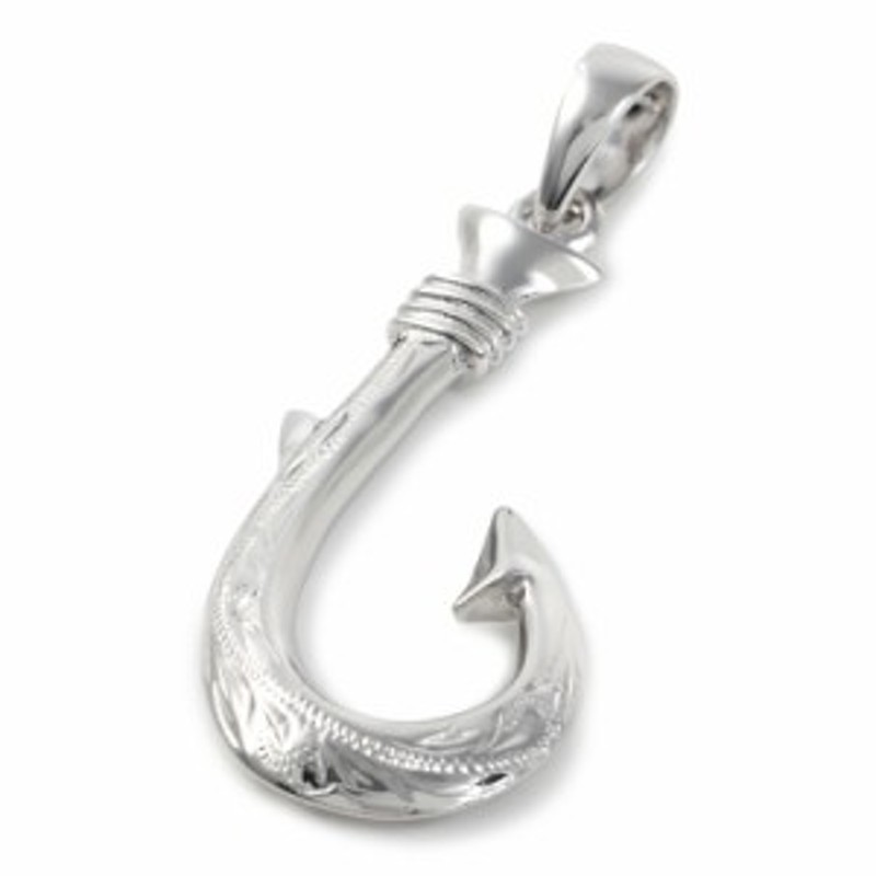 ハワイアンジュエリー ネックレス フィッシュフック 釣り針 ペンダントトップ シルバー ネックレス シルバー製 メンズ レディース ア 通販 Lineポイント最大1 0 Get Lineショッピング