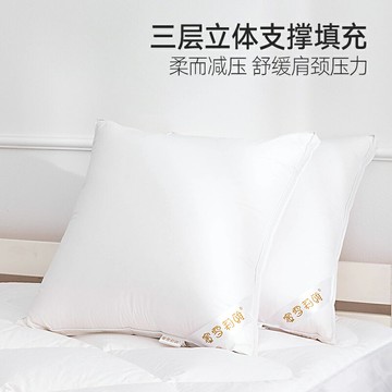 希爾頓萬豪五星級酒店羽絨抱枕靠墊芯靠背汽車腰枕沙發羽毛靠墊