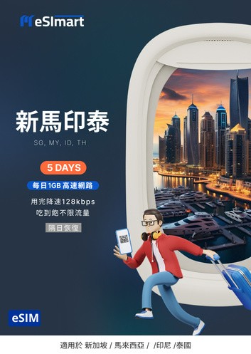新加坡/馬來西亞/泰國/印尼eSIM 系列