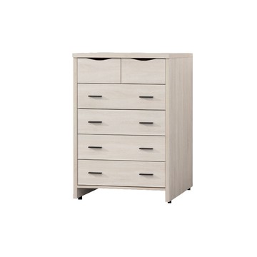 ASSARI-寶麗白雲橡五斗櫃(寬89x深52x高123cm)五斗櫃