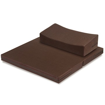 Yenzch【斜Q小方加高+可折Q加大四方】竹炭靜心冥想墊 (打坐墊/靜坐墊/禪坐墊)－台灣製