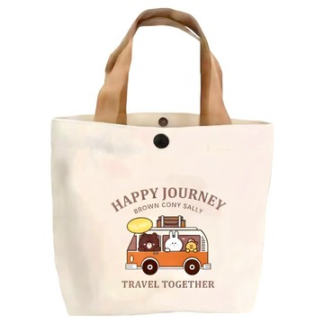 Sayaka 紗彌佳 熊熊遇見你 淘氣熊萬用百搭日用手提袋 B款  19 x 18 x 7cm  巴士旅遊