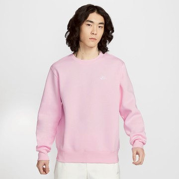 【NIKE】AS M NK CLUB BB CREW 長袖 粉紅色 大學T 穿搭 男款 FN3887-663