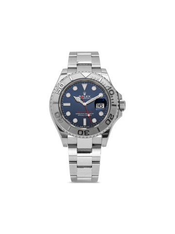 Rolex - 2020 pre-owned Yacht-Master 40mm - unisex - stainless steel/Sapphire Crystal - One Size - Blue