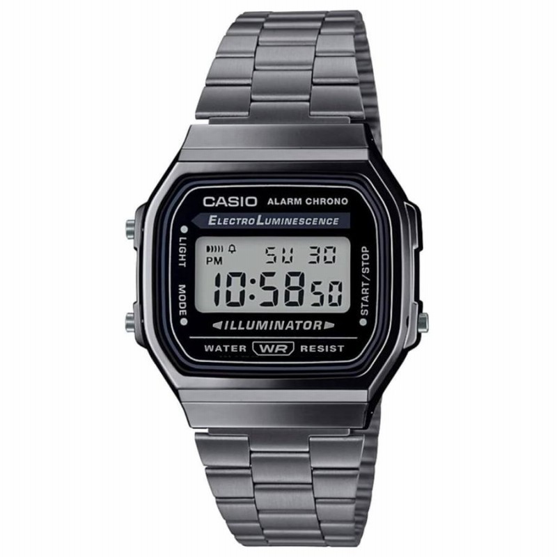 即納】CASIO カシオ スタンダード デジタル メタルバンド