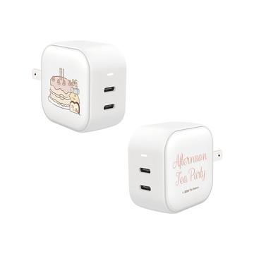 【品牌聯名】The Butters草莓蛋糕GaN 45W Type-C雙孔充電頭