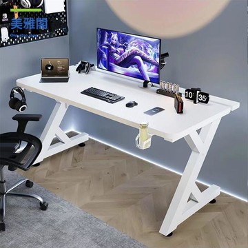 現貨減免！電腦桌 書桌 電競桌 辦公桌  特價S3電競桌實木電腦桌臺式游戲主播家用桌子簡約電腦桌椅一整套 特價出 免運 開發票【hua3/24】