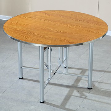 【台灣公司 可開發票】大圓桌圓桌面玻璃轉盤折疊桌架餐桌飯桌食堂家用宴席酒店圓形桌子