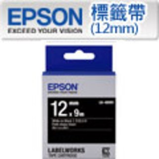 EPSON LK-4BWV C53S654415 黑底系列黑底白字標籤帶(寬度12mm)