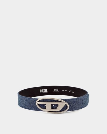 DIESEL D Logo牛仔腰帶 - 75