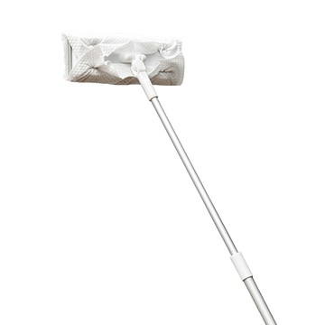 SP SAUCE 鋁合金伸縮小拖把  洗臉巾再利用  360度旋轉設計  拖板面板 18 x 6.5cm + 桿身 46.5~69.5cm  1支