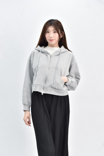 (L) co 內刷毛灰色外套