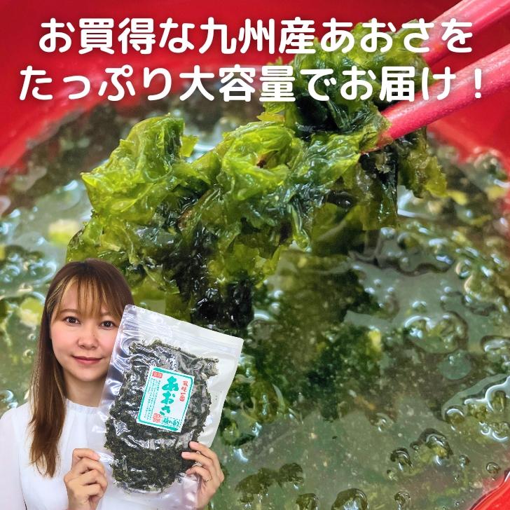 お買い得 あおさ 90g 九州産  あおさのり  ヒトエグサ 送料無料 国産 お徳用 チャック付 袋入 海苔