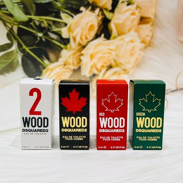 DSQUARED2 WOOD 淡香水系列～小香 5ml 心動綠/心動紅/天性/天性2/野蠻天性 男性淡香水 女性淡香水 多款供選