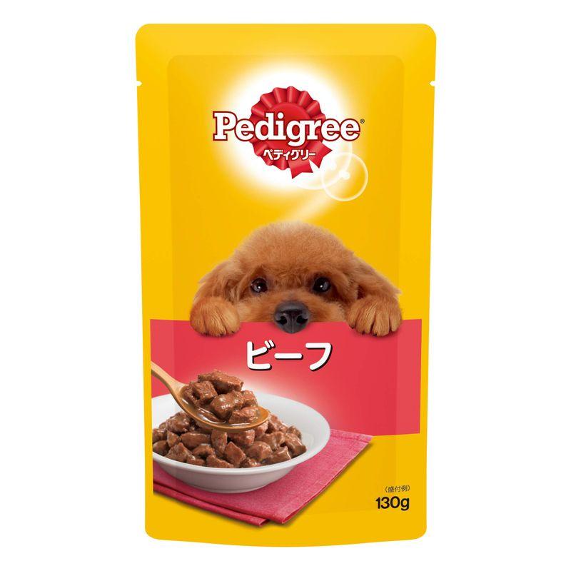 ペディグリー ドッグフード パウチ 成犬用 ビーフ (130g×10袋入)×5個