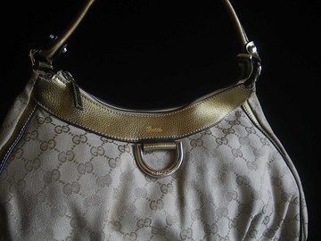 【老時光 OLD-TIME】早期二手老包義大利製GUCCI肩背包