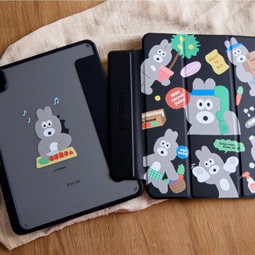 早午餐兄弟忙碌的Bunny iPad三折保護殼