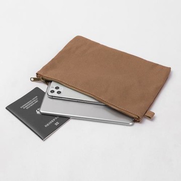 純色帆布拉鏈文具學生筆袋 韓國小清新文具袋學校中小學生收納包