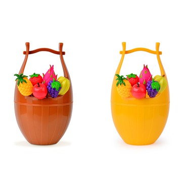 6424 水果叉組 桶裝精緻水果叉組 水果造型甜點叉 蛋糕叉點心叉 廚房餐具 叉子湯匙 露營用品