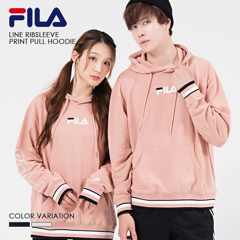 Fila フィラ ラインリブ袖プリントプルパーカー パーカー メンズ レディース ブランド フーディ スウェット プルオーバー 春 秋 冬 服 ロゴ 人気 プレゼント 長 通販 Lineポイント最大1 0 Get Lineショッピング