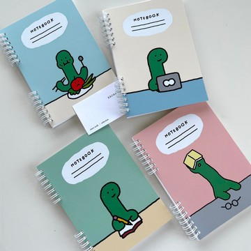🇰🇷 韓國KKOBA 現貨 Joguman Studio 恐龍系列 腕龍 上下線圈筆記本 記事本 可愛文具 韓國代購