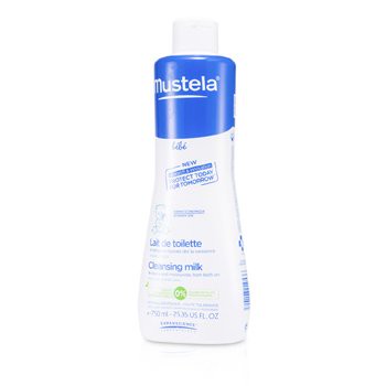 Mustela 慕之恬廊 溫和清潔乳(臉部、屁屁/新生兒、乾性肌膚適用)Cleansing Milk 750ml/25.35oz-卸妝/洗面乳