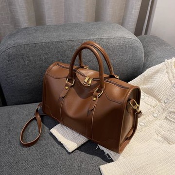 高級感波士頓包包女2025新款時尚大容量斜挎包休閑百搭機車單肩包