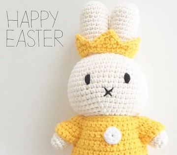 荷蘭進口Miffy【國王皇后系列】Just Dutch授權正版手工鉤針米非