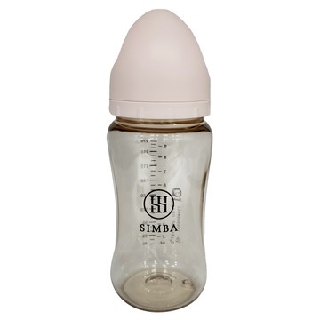 Simba 小獅王辛巴 蘊蜜鉑金 PPSU寬口防脹氣奶瓶 3個月以上適用 3個月以上適用  栗粉  270ml  1個