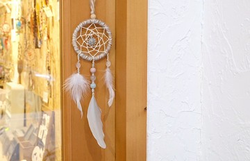 手作捕夢網掛飾 - 海藍寶 / 薔薇輝吊飾