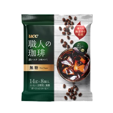 [家速配]UCC職人珈琲濃縮球-無糖 14g X8