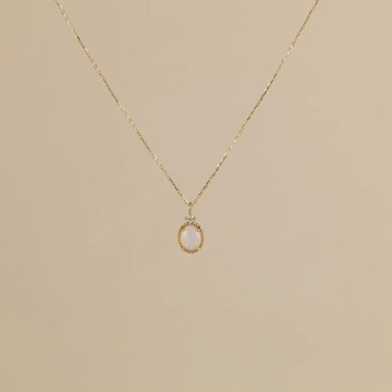 K10 白樺光影蛋白石項鍊