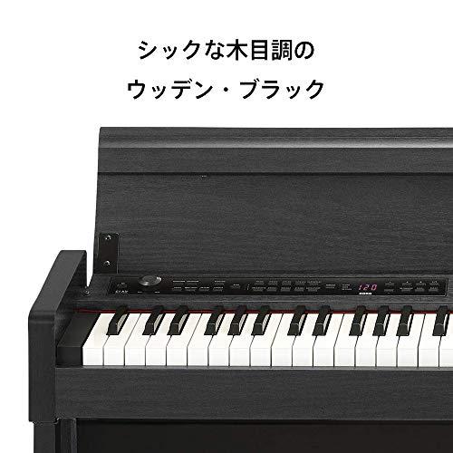 KORG コルグ 電子ピアノ 88鍵盤 C1 Air WBK ウッデン・ブラック 温かみを感じる木製 純正ヘッドフォンとペダルが付属