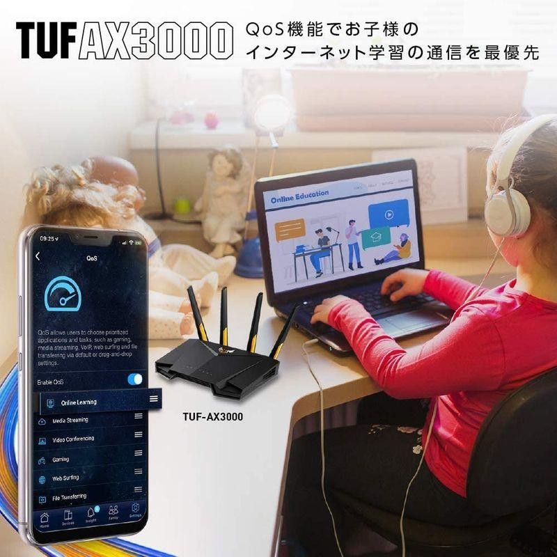 ASUS WiFi 無線 ルーター WiFi6 2402+574Mbps v6プラス対応デュアル