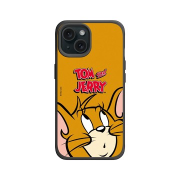 iPhone 15 SolidX 黑 - 湯姆貓與傑利鼠 Tom and Jerry - 大臉傑利鼠