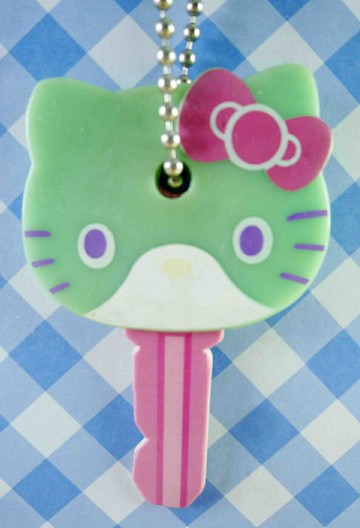 【震撼精品百貨】Hello Kitty 凱蒂貓 KITTY鎖套-綠粉紫 震撼日式精品百貨