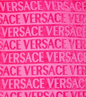 Versace Home Versace Allover cotton terry bathrobe