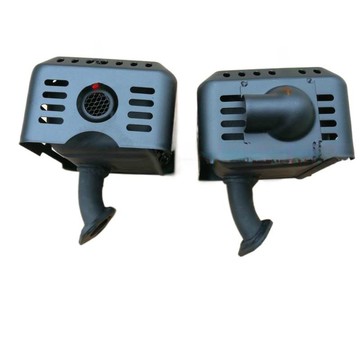 汽油機抽水泵機配件168f170f抹光機微耕機消聲器GX160排氣管