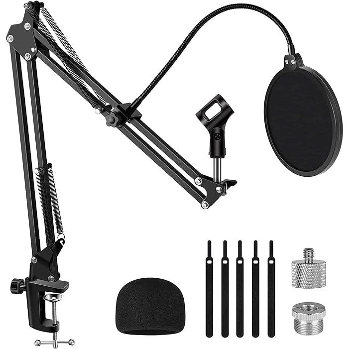 PreSonus PD-70 Dynamic Cardioid Broadcast Microphone, InnoGear Microphone Stand Set Bundle