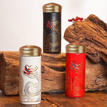 彩雲龍隨身杯 / 大 / 雙層 / 3色 330ml