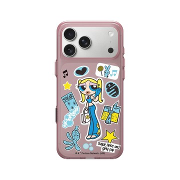 iPhone 17 Pro Max Clear (相機按鈕) 晶醺玫 - The Powerpuff Girls 飛天小女警 - 長腿泡泡