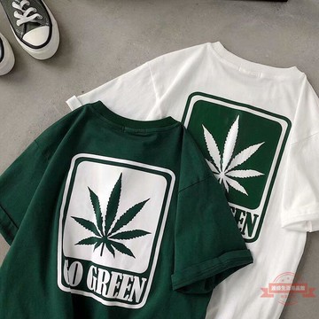 短袖T恤 男生衣著 港風清新休閒潮牌ins百搭衣服 夏季圓領印花韓版潮流寬鬆打底衫男