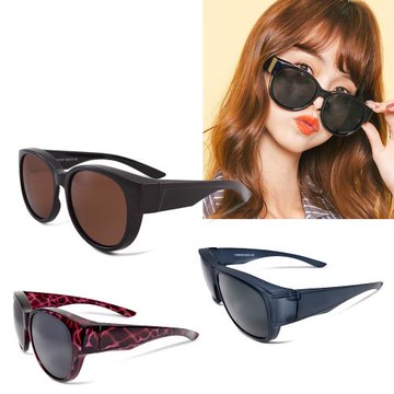 【ALEGANT】台灣製外掛時尚全罩式人氣暢銷UV400偏光太陽眼鏡/偏光墨鏡-多款任選均一價/潮流復古/百搭時尚/熱賣套鏡