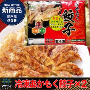 送料無料 玄界灘産・あかもく入り博多餃子 2個   惣菜 点心 ニンニク不使用 お取り寄せ 通販 お土産 お祝い プレゼント ギフト おすすめ