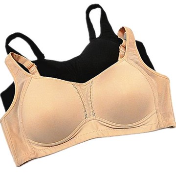 貴夫人無鋼圈背心式文胸純色中年睡眠純色隱形FA1122薄罩杯內衣新